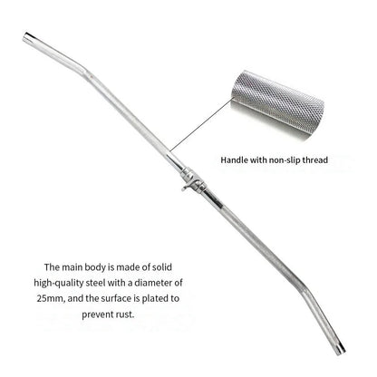 Gym Home Equipment Accessories Lat Pull Down Bar，Chrome-plated Surface Anti-rust High Load-bearing Fitness Tricep Rope Training