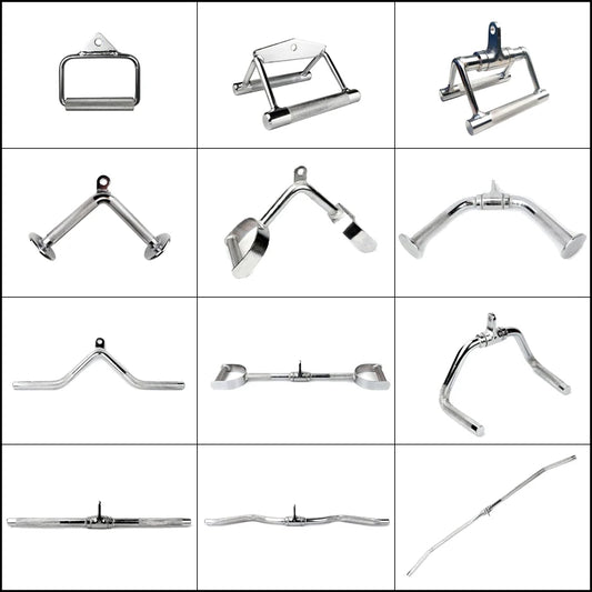 Gym Home Equipment Accessories Lat Pull Down Bar，Chrome-plated Surface Anti-rust High Load-bearing Fitness Tricep Rope Training