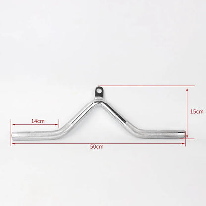 Gym Home Equipment Accessories Lat Pull Down Bar，Chrome-plated Surface Anti-rust High Load-bearing Fitness Tricep Rope Training