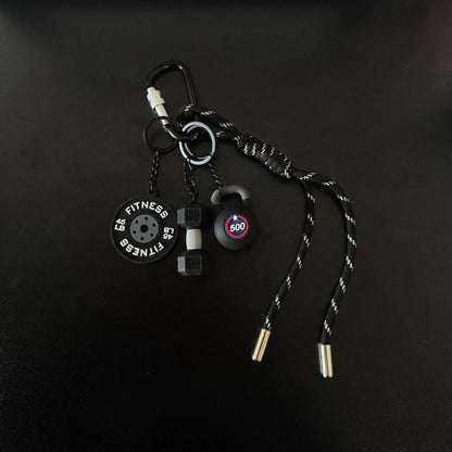 Sports Fitness Bag Pendant Mini Dumbbell Water Cup Keychain Camera Mobile Phone Backpack Accessories For Men Women Y2k Fashion
