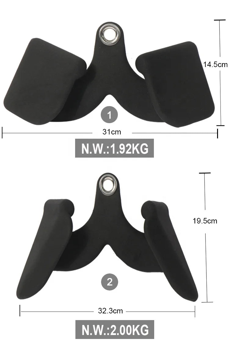 All Sizes Available Gym Exercise Fitness Accessories Cable Attachment Pull Back Handle Mag Grip