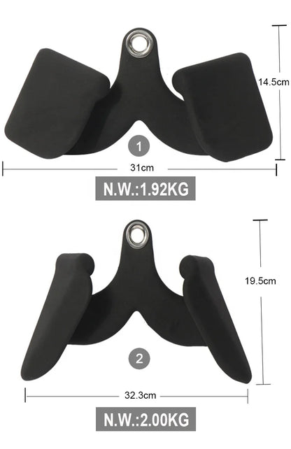 All Sizes Available Gym Exercise Fitness Accessories Cable Attachment Pull Back Handle Mag Grip