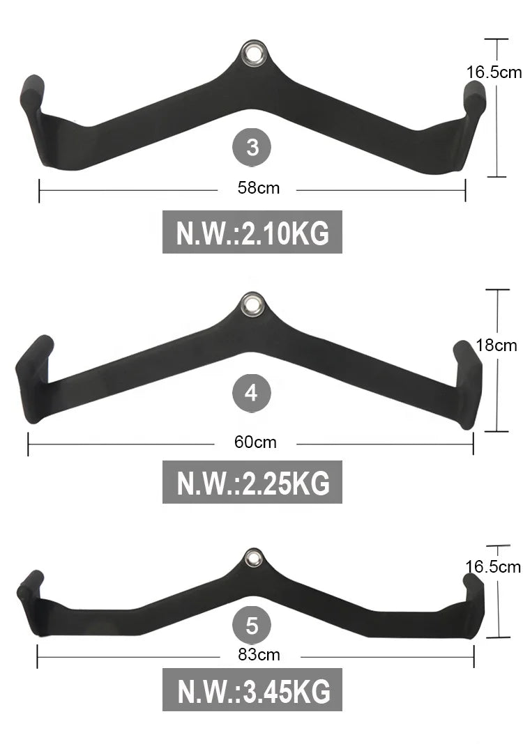 All Sizes Available Gym Exercise Fitness Accessories Cable Attachment Pull Back Handle Mag Grip