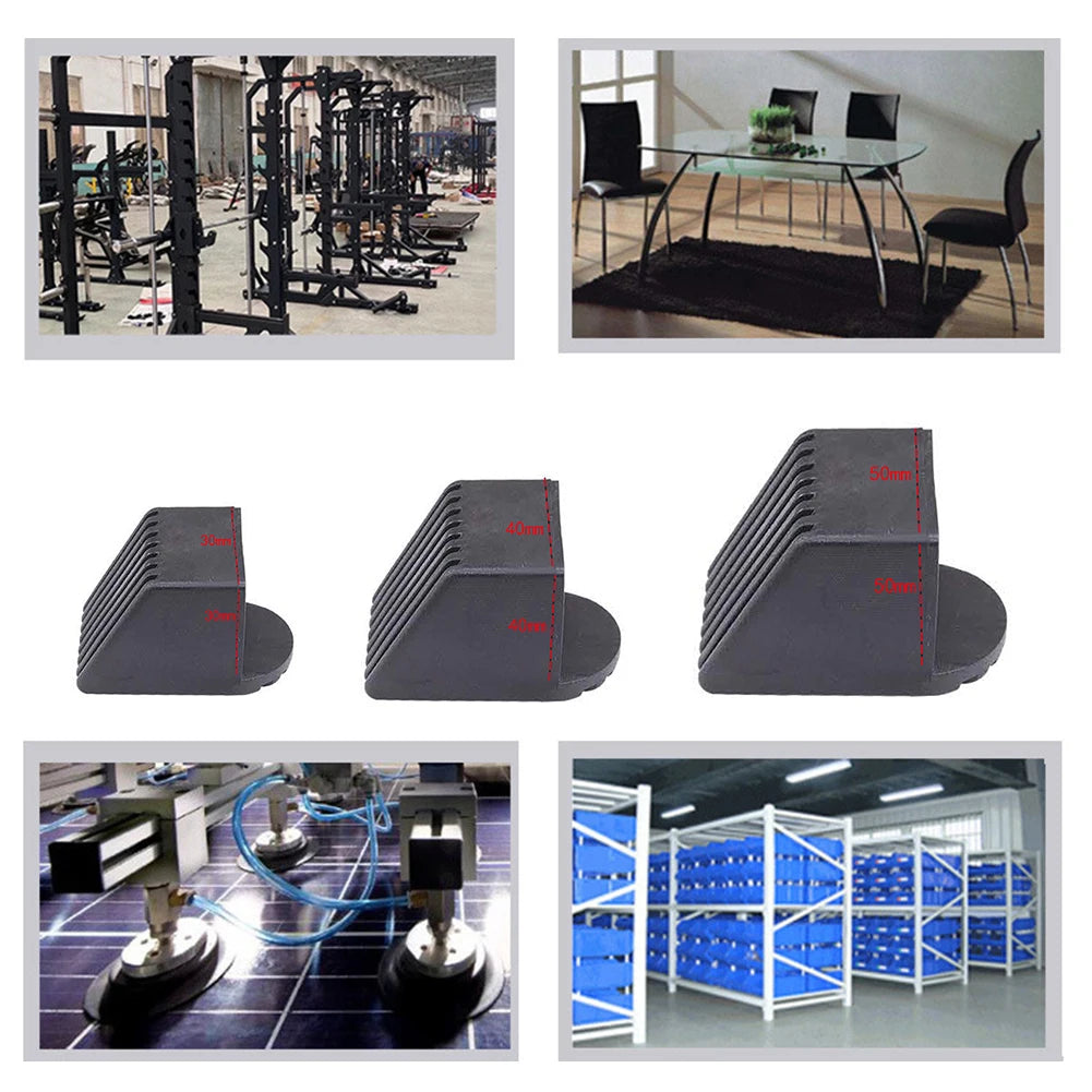 2 Pcs Fitness Equipment Square End Cap Foot Cover Protectors Gym Accessories Fitness Equipment Accessories