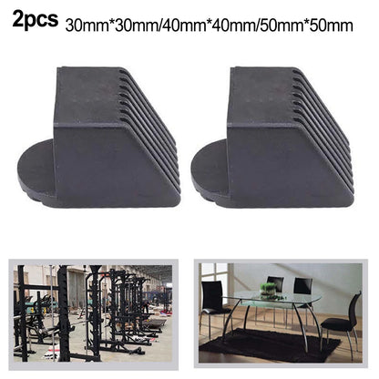 2 Pcs Fitness Equipment Square End Cap Foot Cover Protectors Gym Accessories Fitness Equipment Accessories